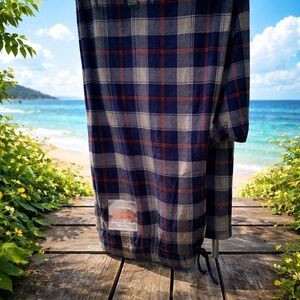 Sonoma Men's Navy Checkered Chinos